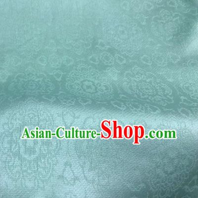 Asian Chinese Traditional Green Brocade Fabric Chinese Costume Silk Fabric Material
