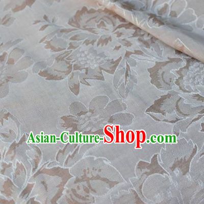Asian Chinese Fabric Traditional Mezereon Pattern Design Brocade Fabric Chinese Costume Silk Fabric Material
