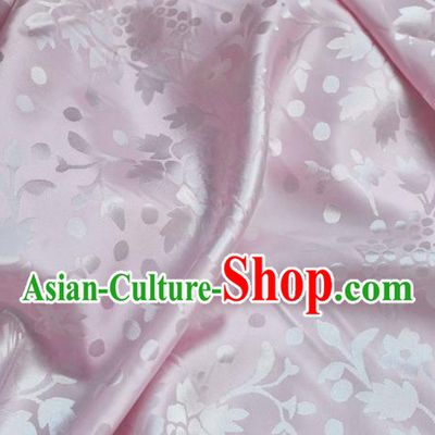 Asian Chinese Fabric Traditional Pattern Design Pink Brocade Fabric Chinese Costume Silk Fabric Material