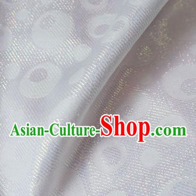 Asian Chinese Fabric Traditional Classical Pattern Design White Brocade Fabric Chinese Costume Silk Fabric Material