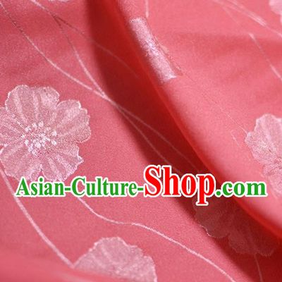 Asian Chinese Fabric Traditional Pattern Design Watermelon Red Brocade Fabric Chinese Costume Silk Fabric Material