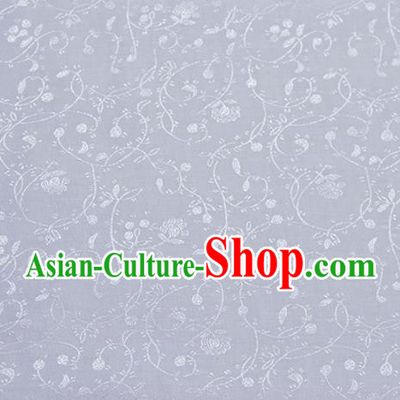 Asian Chinese Fabric Traditional Stria Pattern Design White Brocade Fabric Chinese Costume Silk Fabric Material