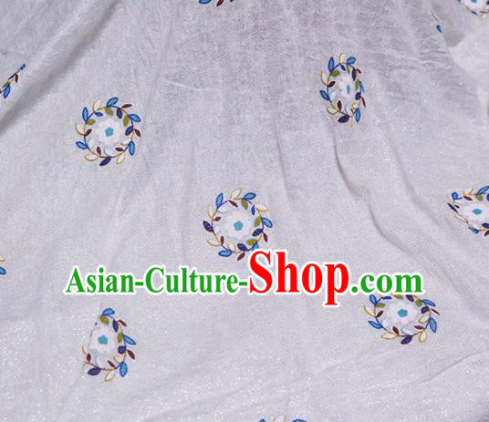 Chinese Traditional Flower Silk Fabric Brocade Embroidered Fabric Dress Material Chinese Traditional Flower Silk Fabric Brocade Embroidered Fabric Dress Material