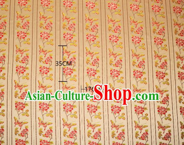 Chinese Traditional Flower Silk Fabric Brocade Embroidered Fabric Dress Material Chinese Traditional Flower Silk Fabric Brocade Embroidered Fabric Dress Material