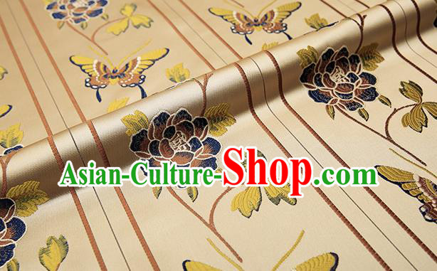 Chinese Traditional Flower Silk Fabric Brocade Embroidered Fabric Dress Material Chinese Traditional Flower Silk Fabric Brocade Embroidered Fabric Dress Material
