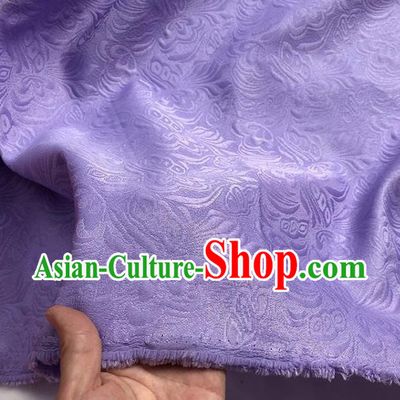Asian Chinese Fabric Traditional Butterfly Pattern Design Purple Brocade Fabric Chinese Costume Silk Fabric Material