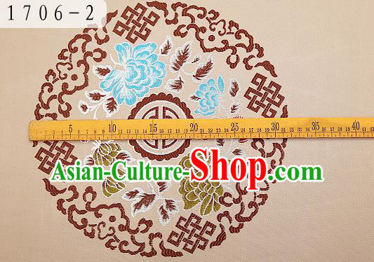 Chinese Traditional Flower Silk Fabric Brocade Embroidered Fabric Dress Material Chinese Traditional Flower Silk Fabric Brocade Embroidered Fabric Dress Material