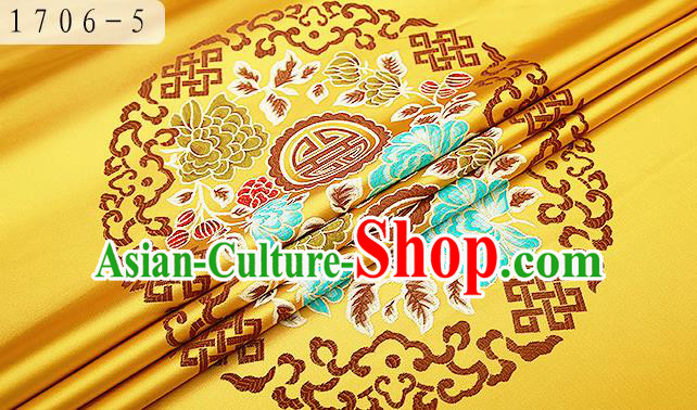 Chinese Traditional Flower Silk Fabric Brocade Embroidered Fabric Dress Material Chinese Traditional Flower Silk Fabric Brocade Embroidered Fabric Dress Material