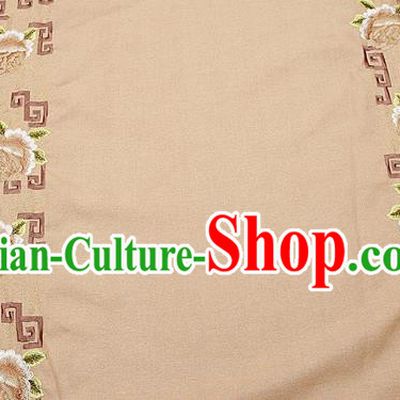 Chinese Traditional Brocade Fabric Classical Peony Pattern Design Satin Pillow Silk Fabric Material
