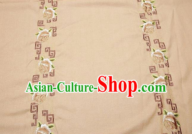 Chinese Traditional Flower Silk Fabric Brocade Embroidered Fabric Dress Material Chinese Traditional Flower Silk Fabric Brocade Embroidered Fabric Dress Material