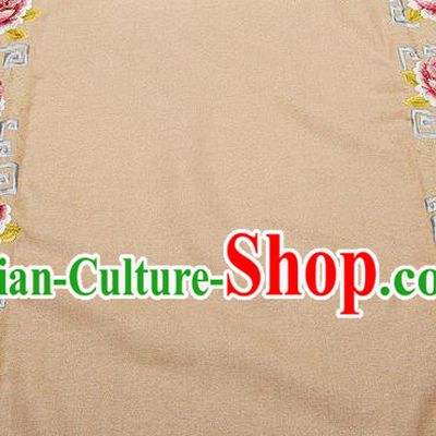 Chinese Traditional Brocade Fabric Classical Red Peony Pattern Design Satin Pillow Silk Fabric Material