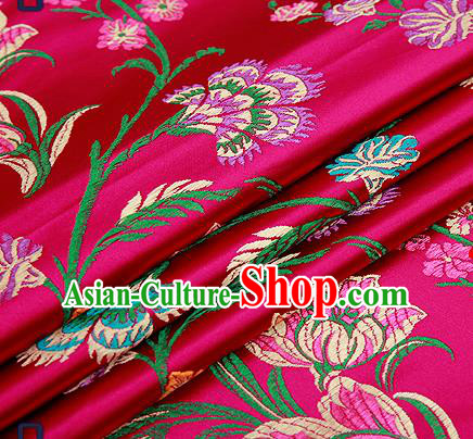 Chinese Traditional Flower Silk Fabric Brocade Embroidered Fabric Dress Material Chinese Traditional Flower Silk Fabric Brocade Embroidered Fabric Dress Material