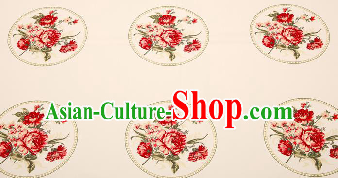 Chinese Traditional Flower Silk Fabric Brocade Embroidered Fabric Dress Material Chinese Traditional Flower Silk Fabric Brocade Embroidered Fabric Dress Material