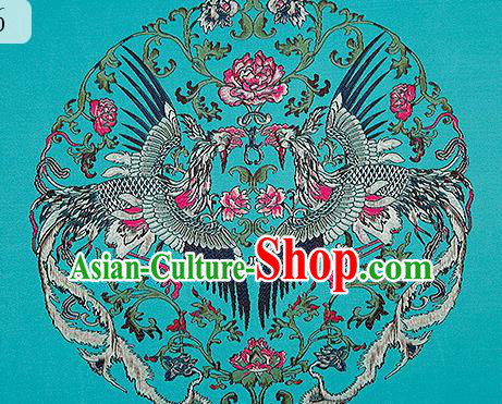 Chinese Traditional Flower Silk Fabric Brocade Embroidered Fabric Dress Material