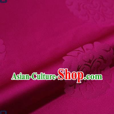 Traditional Chinese Brocade Drapery Classical Pattern Design Purple Satin Qipao Silk Fabric Material