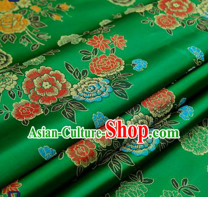 Chinese Traditional Flower Silk Fabric Brocade Embroidered Fabric Dress Material Chinese Traditional Flower Silk Fabric Brocade Embroidered Fabric Dress Material
