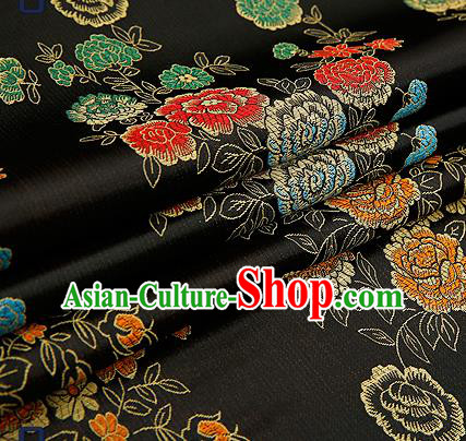 Chinese Traditional Flower Silk Fabric Brocade Embroidered Fabric Dress Material Chinese Traditional Flower Silk Fabric Brocade Embroidered Fabric Dress Material