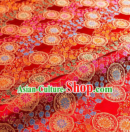 Chinese Traditional Flower Silk Fabric Brocade Embroidered Fabric Dress Material Chinese Traditional Flower Silk Fabric Brocade Embroidered Fabric Dress Material