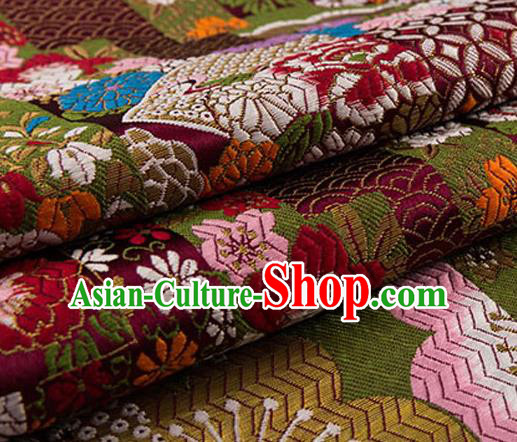 Chinese Traditional Flower Silk Fabric Brocade Embroidered Fabric Dress Material Chinese Traditional Flower Silk Fabric Brocade Embroidered Fabric Dress Material