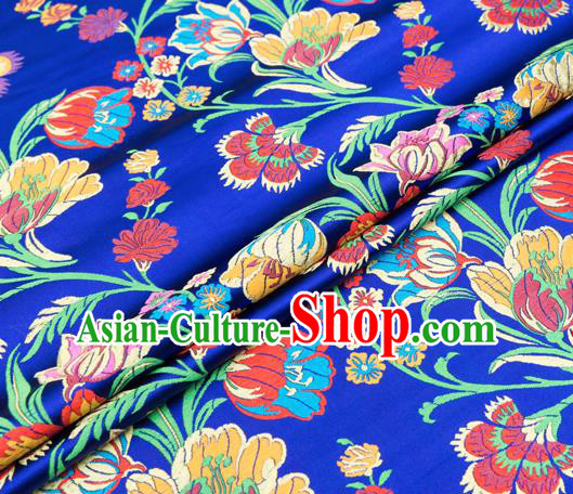 Chinese Traditional Flower Silk Fabric Brocade Embroidered Fabric Dress Material Chinese Traditional Flower Silk Fabric Brocade Embroidered Fabric Dress Material