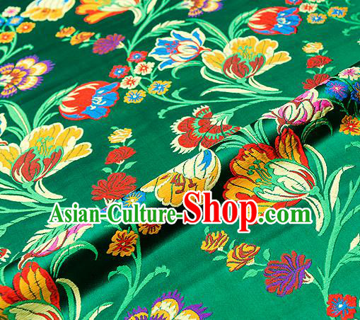 Chinese Traditional Flower Silk Fabric Brocade Embroidered Fabric Dress Material Chinese Traditional Flower Silk Fabric Brocade Embroidered Fabric Dress Material