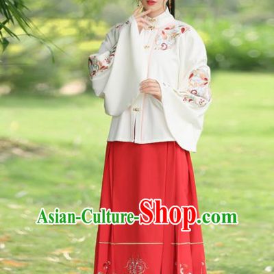 Chinese Ancient Hanfu Dress Ming Dynasty Princess Embroidered Costumes for Rich Women