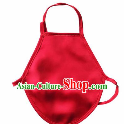 Chinese Classical Red Brocade Bellyband Traditional Baby Silk Stomachers for Kids