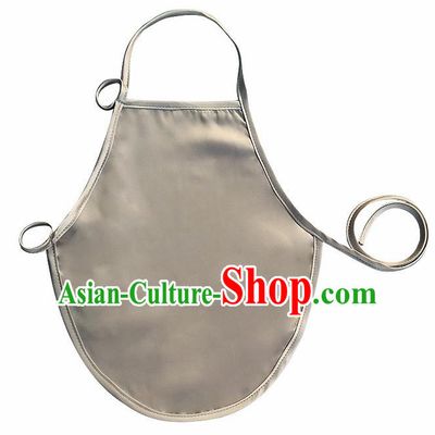 Chinese Classical Grey Brocade Bellyband Traditional Baby Silk Stomachers for Kids