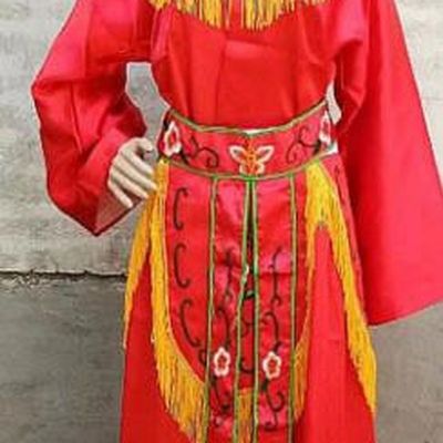 Chinese Traditional Folk Dance Red Costumes Ancient Peking Opera Diva Clothing for Women