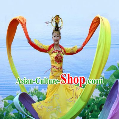 Chinese Traditional Classical Dance Costumes Ancient Peri Dance Clothing for Women