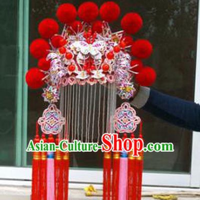 Chinese Traditional Peking Opera Hair Accessories Ancient Bride Phoenix Coronet Headwear for Women