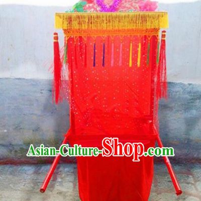 Chinese Traditional Folk Dance Yanko Dance Props Red Bridal Sedan Chair