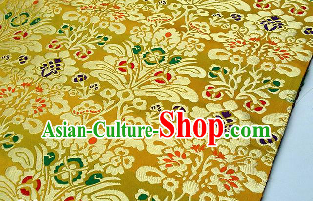 Chinese Traditional Flower Silk Fabric Brocade Embroidered Fabric Dress Material Chinese Traditional Flower Silk Fabric Brocade Embroidered Fabric Dress Material