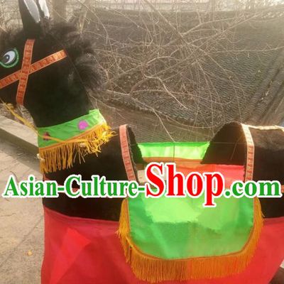 Chinese Traditional Folk Dance Yanko Dance Props Black Donkey Land Boat
