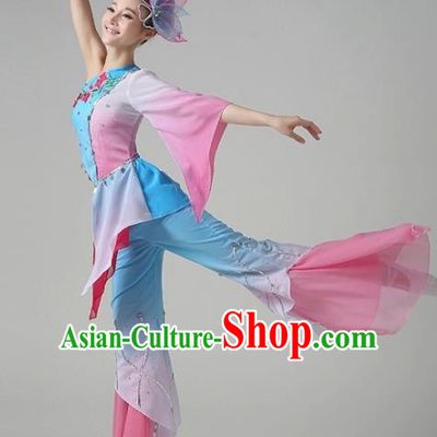 Chinese Traditional Classical Dance Costumes Folk Dance Yanko Dance Dress for Women