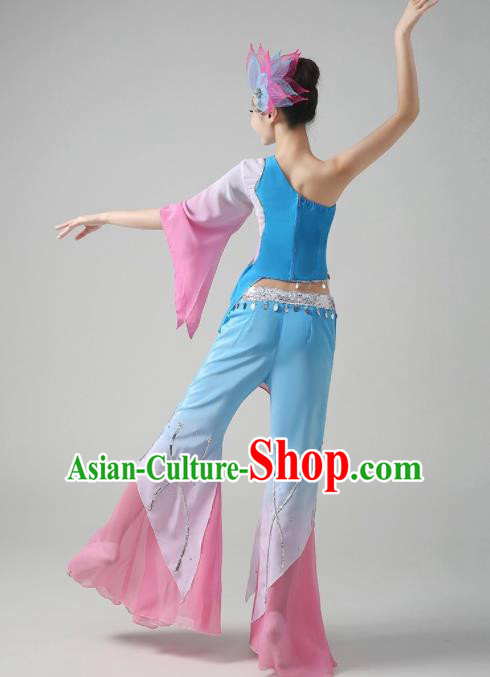 Traditional Chinese Fan Dance Folk Dance Costume Classical Yangko Dance Classical Dance Dress Traditional Chinese Fan Dance Folk Dance Costume Classical Yangko Dance Classical Dance Dress