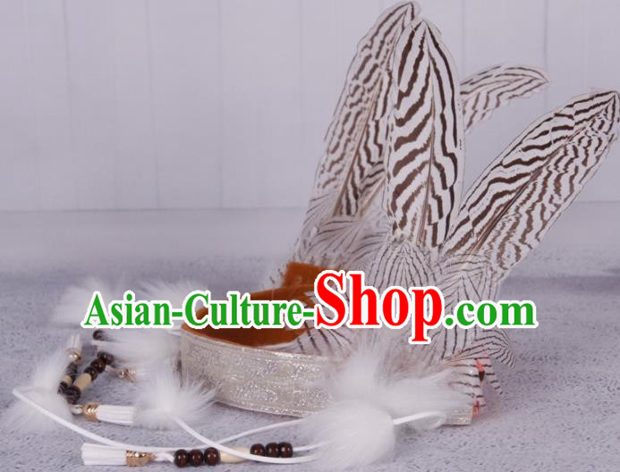 Top Performance Catwalks Headwear Halloween Cosplay Hair Accessories Feather Donald Hat Top Performance Catwalks Headwear Halloween Cosplay Hair Accessories Feather Donald Hat