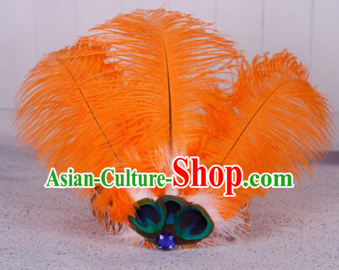 Top Performance Catwalks Headwear Halloween Cosplay Hair Accessories Feather Donald Hat Top Performance Catwalks Headwear Halloween Cosplay Hair Accessories Feather Donald Hat