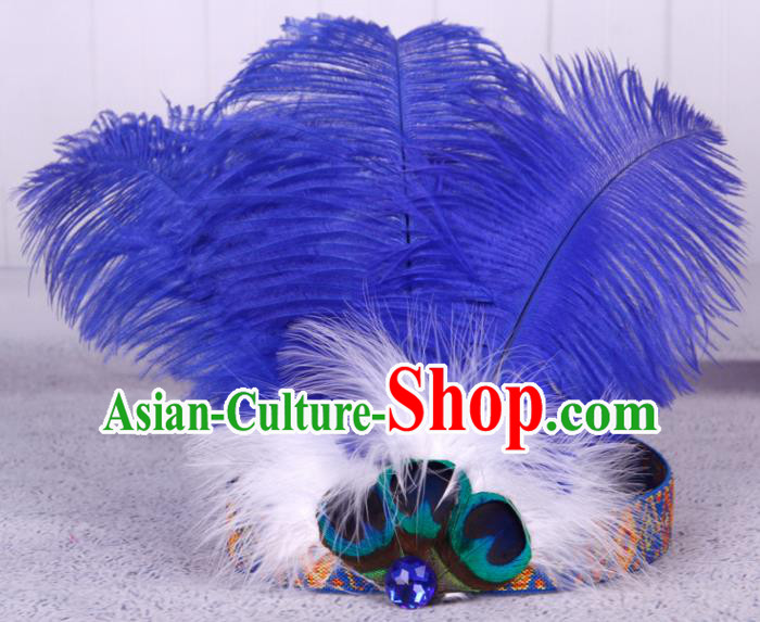 Top Performance Catwalks Headwear Halloween Cosplay Hair Accessories Feather Donald Hat Top Performance Catwalks Headwear Halloween Cosplay Hair Accessories Feather Donald Hat