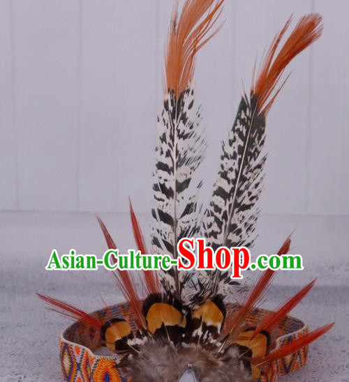 Top Performance Catwalks Headwear Halloween Cosplay Hair Accessories Feather Donald Hat Top Performance Catwalks Headwear Halloween Cosplay Hair Accessories Feather Donald Hat