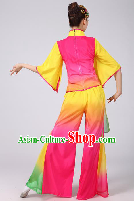 Traditional Chinese Fan Dance Folk Dance Costume Classical Yangko Dance Classical Dance Dress Traditional Chinese Fan Dance Folk Dance Costume Classical Yangko Dance Classical Dance Dress