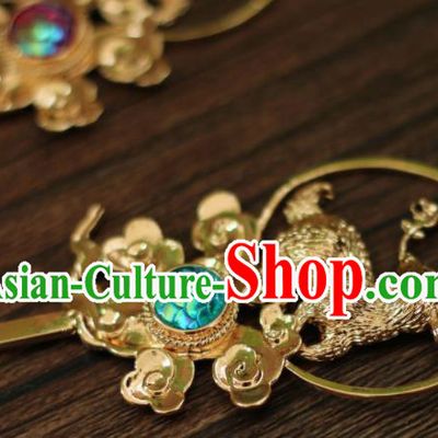 Chinese Traditional Handmade Hair Accessories Ancient Rabbit Hairpins Headwear for Women