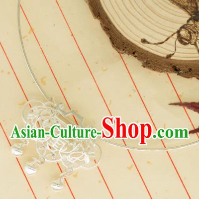 Traditional Chinese Handmade Necklace Ancient Palace Lady Longevity Lock Accessories for Women