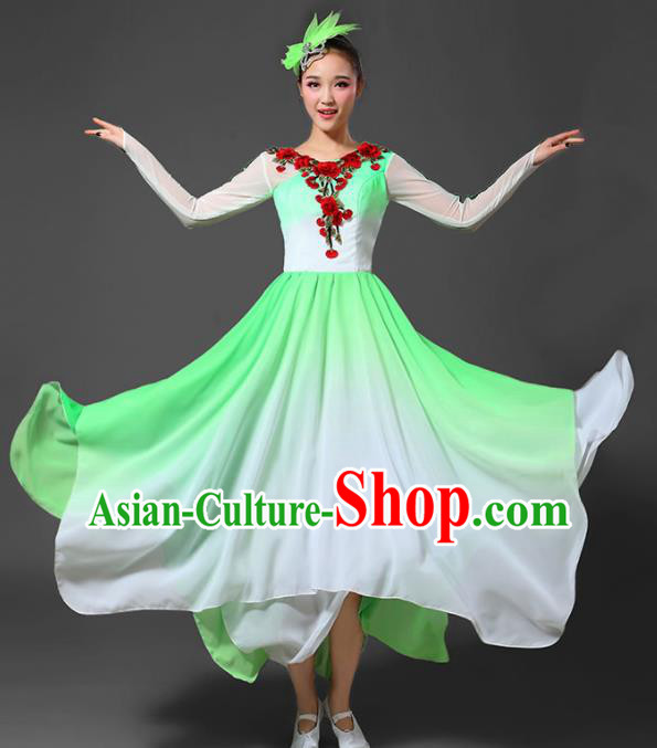 Traditional Chinese Fan Dance Folk Dance Costume Classical Yangko Dance Classical Dance Dress Traditional Chinese Fan Dance Folk Dance Costume Classical Yangko Dance Classical Dance Dress