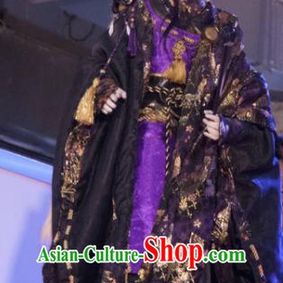 Asian Chinese Cosplay Costumes Ancient Swordsman Royal Highness Clothing for Men