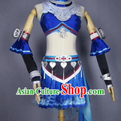 Asian Chinese Cosplay Costumes Ancient Swordswoman Dress Clothing for Women