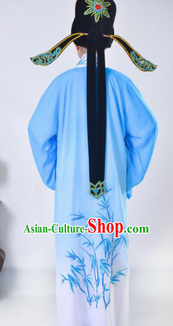 Traditional China Beijing Opera Costume Gifted Scholar Embroidered Robe and Hat Ancient Chinese Peking Opera Embroidery Clothing Traditional China Beijing Opera Costume Gifted Scholar Embroidered Robe and Hat Ancient Chinese Peking Opera Embroidery Clothing
