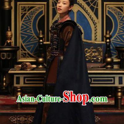 Chinese Ancient Female General Costumes The Rise of Phoenixes Swordswoman Body Armor for Women
