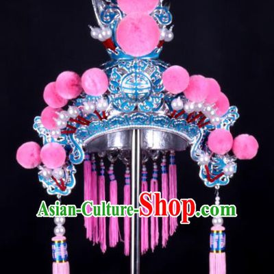Chinese Traditional Peking Opera Prince Hat Ancient Royal Highness Helmet for Adults