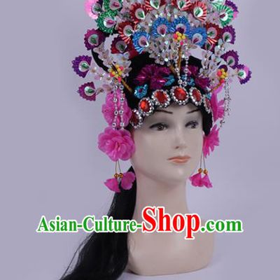 Chinese Traditional Peking Opera Actress Hair Accessories Ancient Fairy Phoenix Coronet Hairpins for Women